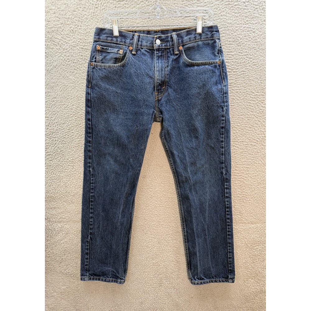 Levis 505 Jeans Mens 32x30 Blue Denim Straight Fit Workwear Grunge Skater